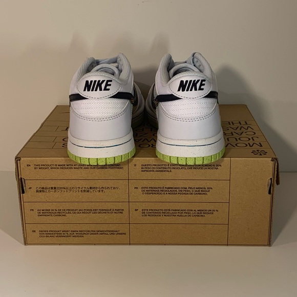 [NEW] NIKE DUNK LOW 3D SWOOSH GREY GRADE SCHOOL SHOES SIZE 4.5Y YOUTH SNEAKERS - Picture 10 of 12